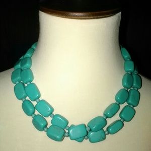 Turquoise silver necklace